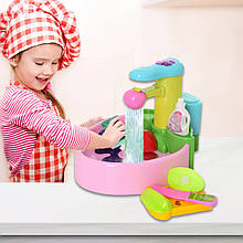 Ігровий набір Кухня-мийка QF26246P із сенсорним краном, звуковими та світловими ефектами (IGR24)