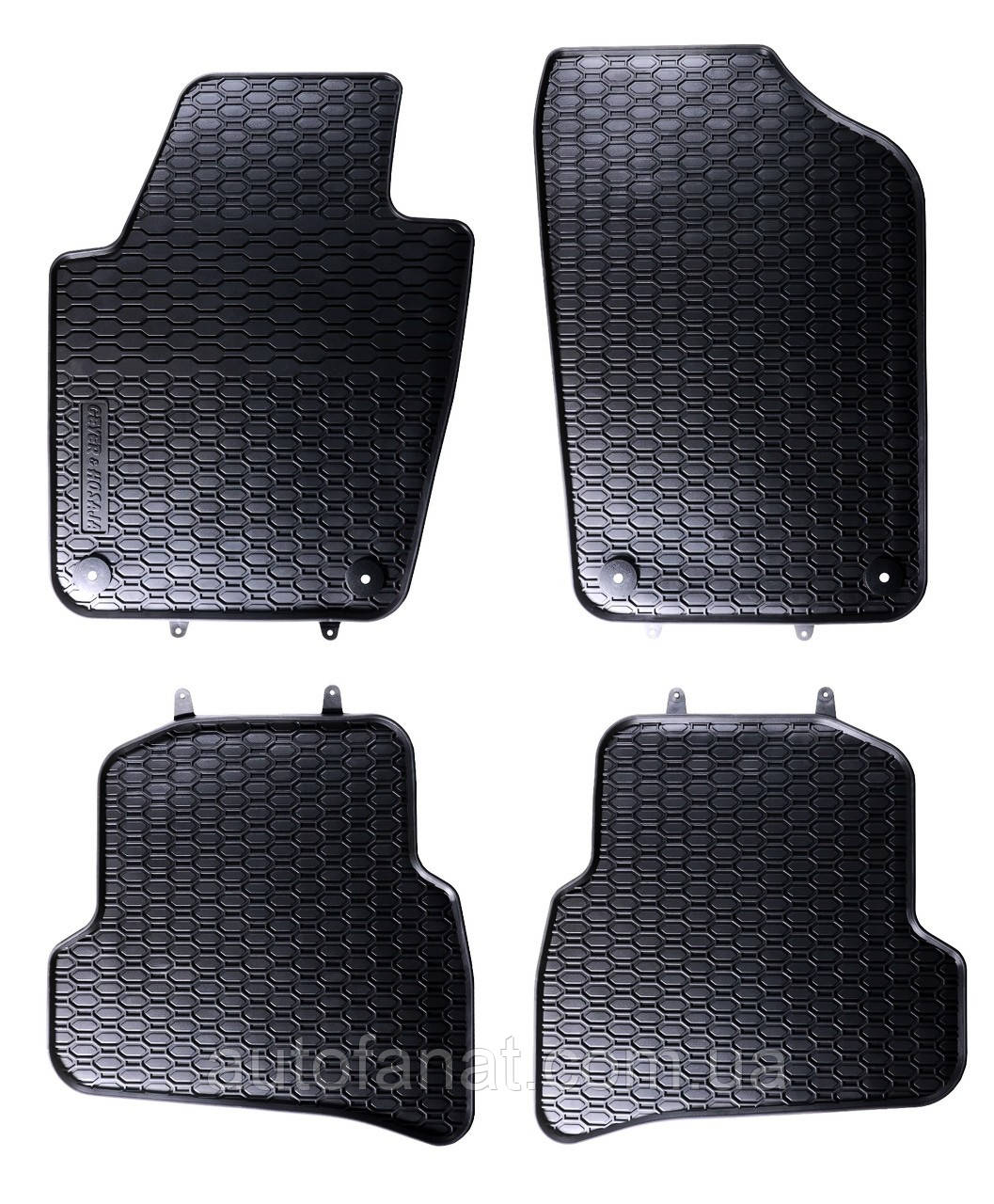 Коврики VW Polo V 2009-2017, Skoda Fabia III 2014-2021, в салон гумові 4шт. Geyer & Hosaja Польща (2008-2017)  (842/4C), фото 1