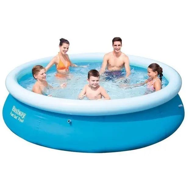 Надувний басейн Bestway 305 x 76 см, наливний для дорослих та дітей (57266)