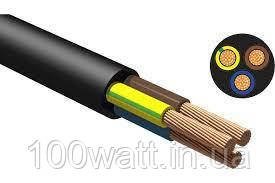 Провід ПВС нг 3х2,5 МЕГАНОМ (ГОСТ) чорний, фото 1