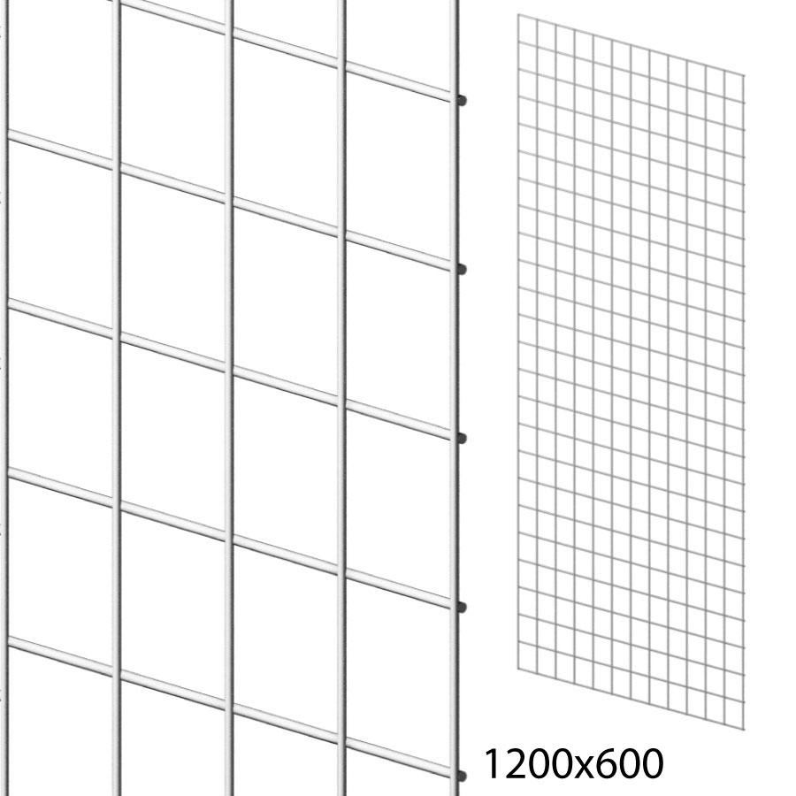 Сітка торговельна 60х120 см (осередок 50х50 мм, D2.5 мм), біла