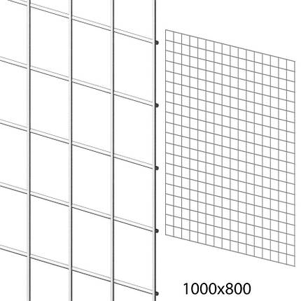 Сітка торговельна 80х100 см (осередок 50х50 мм, D3,0 мм), біла, фото 1