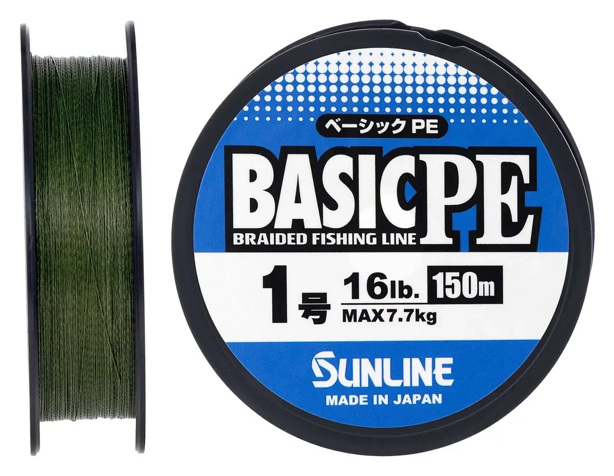 Шнур Sunline Basic PE 150m (Dark Green) #1.0/0.171mm 16lb/7.7kg