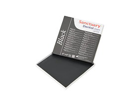 Платки для коффердаму, Sanctuary чорниі (Black Dental Dam) латексні з ароматом м'яти, (152мм х 152мм) 36шт