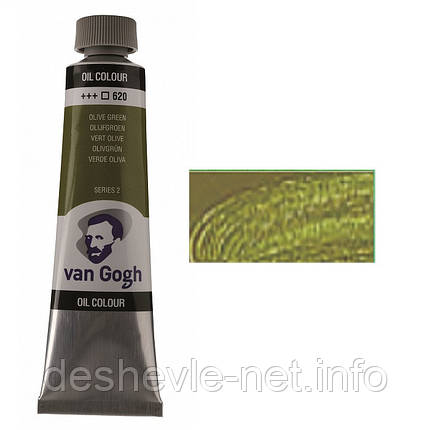 Фарба олійна VAN GOGH, (620) Оливковий зелений, 40 мл, Royal Talens, фото 1