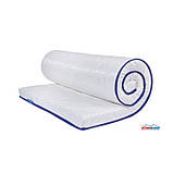 Тонкий ортопедичний матрац-топпер Super Strong 150x200 трикотажний чохол EuroSleep, фото 3