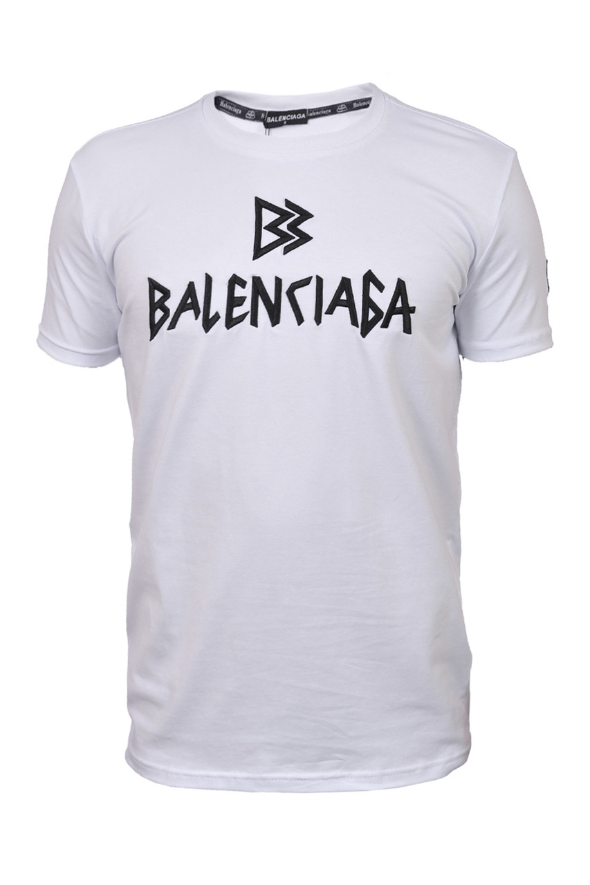 Футболка чоловіча Balenciaga 25-25Y-09506 біла