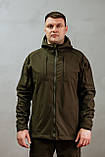 Тактичний водонепроникний костюм softshell хакі 42-76 розміри, фото 3