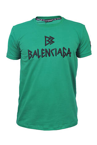 Футболка чоловіча Balenciaga 25-25Y-09506 зелена, фото 1
