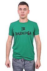 Футболка чоловіча Balenciaga 25-25Y-09506 зелена, фото 3