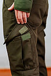 Тактичний водонепроникний костюм softshell хакі 42-76 розміри, фото 8