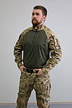 Бойова тактична сорочка убакс мультикам піксель coollpass хаки 42-76 розміри, фото 2