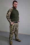 Бойова тактична сорочка убакс мультикам піксель coollpass хаки 42-76 розміри, фото 3
