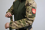 Бойова тактична сорочка убакс мультикам піксель coollpass хаки 42-76 розміри, фото 4