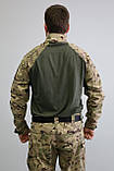 Бойова тактична сорочка убакс мультикам піксель coollpass хаки 42-76 розміри, фото 5