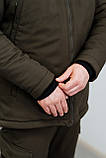 Теплий тактичний водонепроникний костюм softshell хакі 42-76 розміри, фото 5