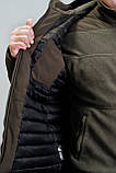 Теплий тактичний водонепроникний костюм softshell хакі 42-76 розміри, фото 9