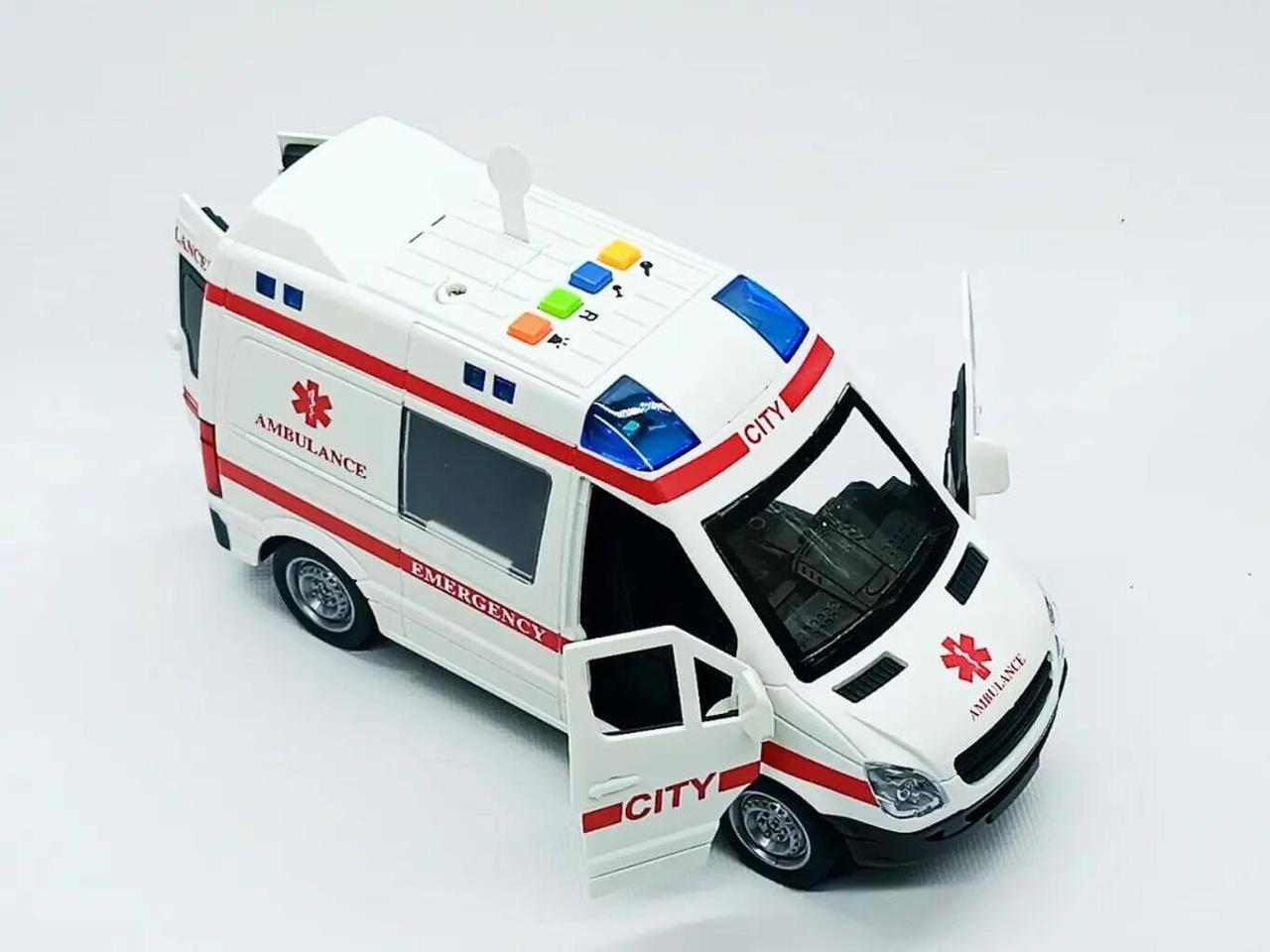 Музична Швидка Допомога «Rescue» - інерційна машинка, 21 см, модель WY590e