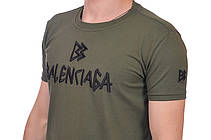 Футболка чоловіча Balenciaga 25-25Y-09506 хакі, фото 6