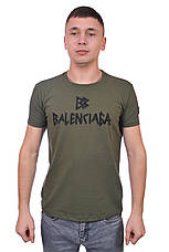 Футболка чоловіча Balenciaga 25-25Y-09506 хакі, фото 3