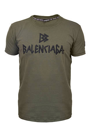 Футболка чоловіча Balenciaga 25-25Y-09506 хакі, фото 1