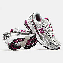 Чоловічі Кросівки New Balance 1064 White Silver Pink / Нью Беланс 1064 Білі з Сріблястим та Рожевим, фото 6