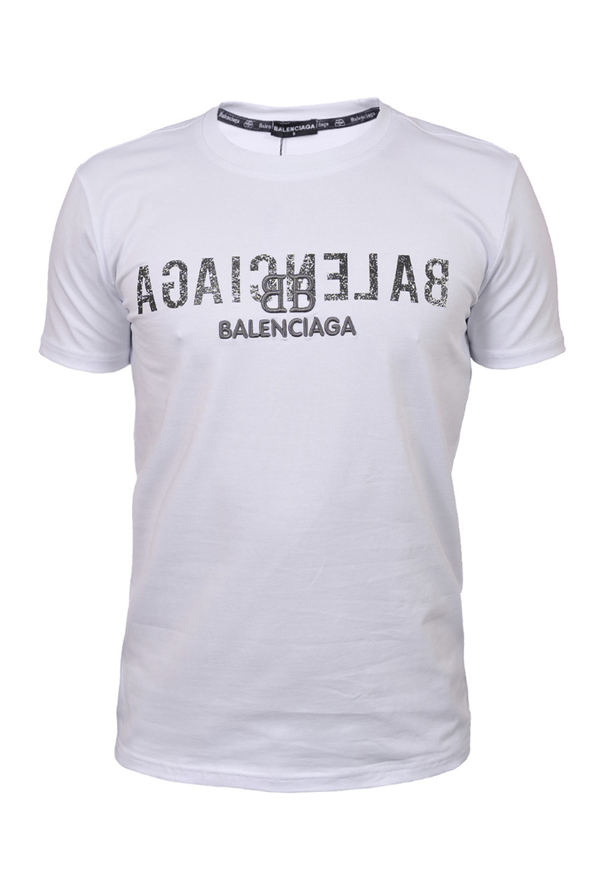 Футболка чоловіча Balenciaga 25-25Y-09510 біла