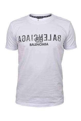 Футболка чоловіча Balenciaga 25-25Y-09510 біла, фото 1