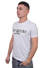 Футболка чоловіча Balenciaga 25-25Y-09510 біла, фото 4