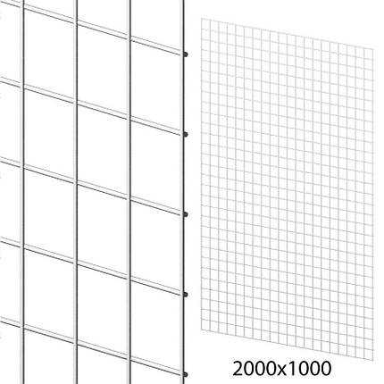 Сітка торговельна 100х200 см (осередок 50х50 мм, D3,0 мм), біла, фото 1