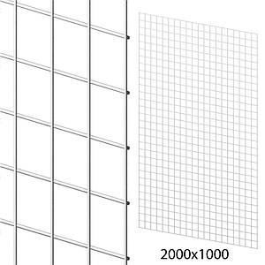 Сітка торговельна 100х200 см (осередок 50х50 мм, D2.5 мм), біла