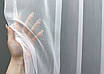 Тюль бамбук з вишивкою. Колір холодний білий. Код 1624т, фото 2
