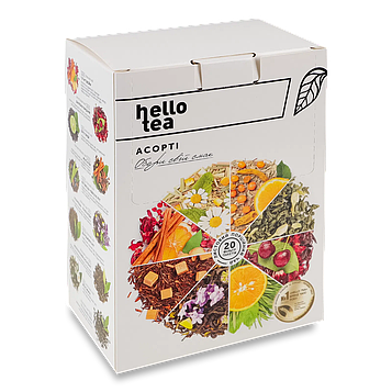Набір чаю Асорті в коробочці Hello Tea, 20 шт