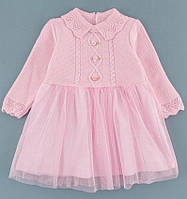 Праздничные детские нарядные платья Becol для девочек платье розовое вязка