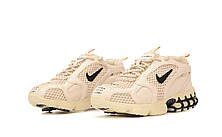 Чоловічі кросівки Найк Nike Air Zoom Spiridon Cage 2 Stussy Fossil CQ5486-200, фото 4