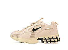 Чоловічі кросівки Найк Nike Air Zoom Spiridon Cage 2 Stussy Fossil CQ5486-200, фото 3