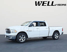 Дефлектори вікон к-т 4 шт Premium серія Dodge;RAM Ram 1500 Classic 2009 - 2013 Crew Cab Wellvisors 3-847DG004