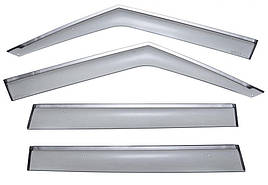 Дефлектори вікон к-т 4 шт з хромованим молдингом Land Rover Range Rover 2003 - 2012 Wellvisors 3-847LR005