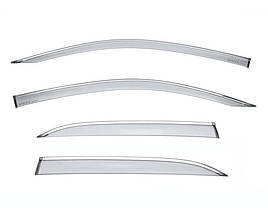 Дефлектори вікон к-т 4 шт з хромованим молдингом Mercedes-Benz GLE-Class 2020 - 2022 Wellvisors 3-847MB026