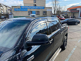 Дефлектори вікон к-т 4 шт Premium серія Toyota Tundra 2007 - 2021 Crew Max Wellvisors 3-847TY034