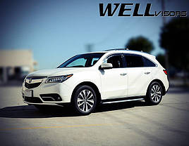 Дефлектори вікон к-т 4 шт з хромованим молдингом Acura MDX 2014 - 2020 Wellvisors 3-847AC008