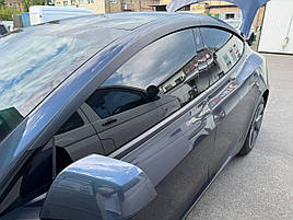 Дефлектори вікон к-т 4 шт Premium серія Tesla Model 3 2017 - 2025 Wellvisors 3-847TE002