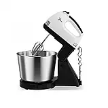 Міксер DOMOTEC R6637W з 2 л чашею/метал, 250 Вт, 7 швидкостей, з 2 вінчиками та 2 гаками для тіста, фото 5