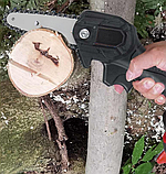 Ланцюгова пила акумуляторна Chainsaw акумулятор 24V міні пила легка ручна, фото 8