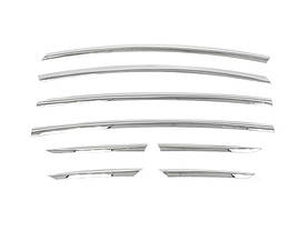 Дефлектори вікон к-т 8 шт хромовані Tesla Model X 2016 - 2022 Wellvisors 3-847TE005