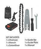 Ланцюгова пила акумуляторна Chainsaw акумулятор 24V міні пила легка ручна, фото 9