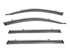 Дефлектори вікон к-т 4 шт з хромованим молдингом BMW X7 2019 - 2025 Wellvisors 3-847BM020