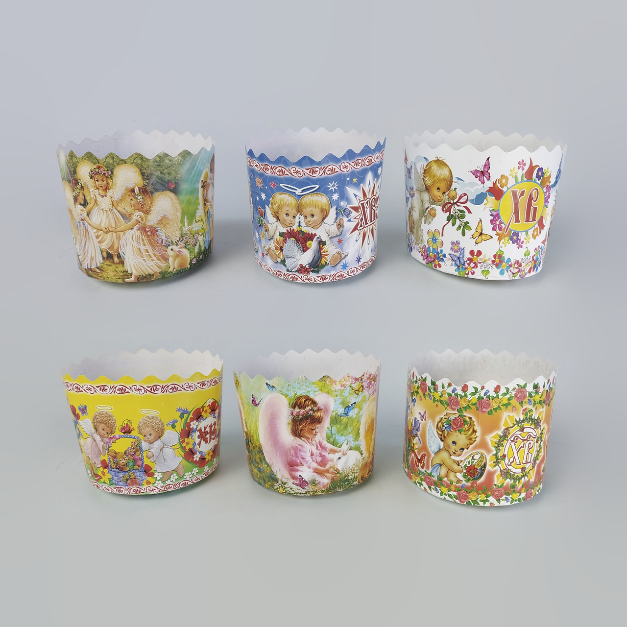 Паперові форми для Паски Ø110х85 мм. Упаковка 50 шт. (на 300-350 г) Великодня, Крафінів, Панеттоне Асорті, фото 1