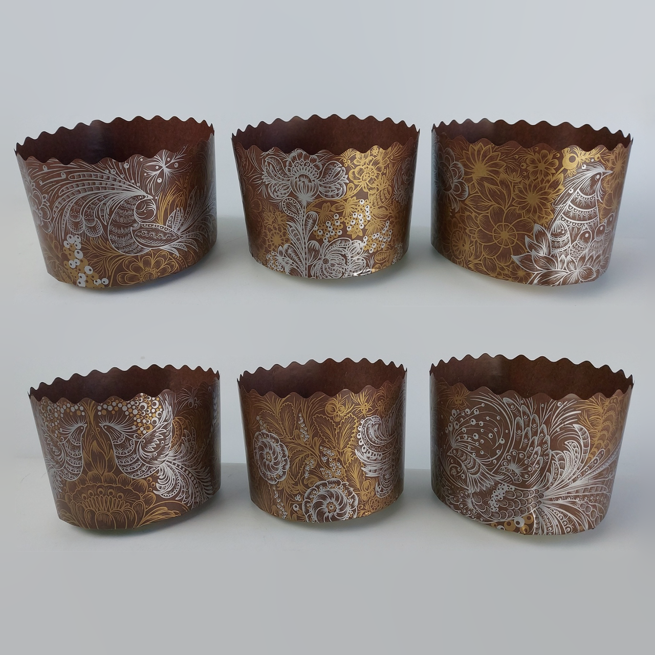 Паперові форми для Паски Ø130х85 мм. Упаковка 50 шт. (на 400-500 г) Великодня, Крафінів, Панеттоне Жар-Птиця, фото 1