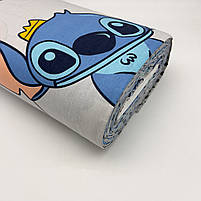 Турецька бавовняна тканина ранфорс "Стіч на сірому" 240 см, фото 5